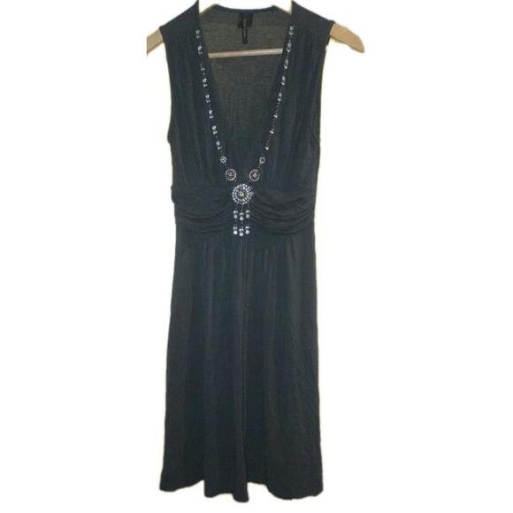 LOVE & LORE BLUE DRESS WITH RHINESTONES WOMENS SZ SMALL MADE IN KOREA BEAUTY 🔥 - Picture 5 of 9